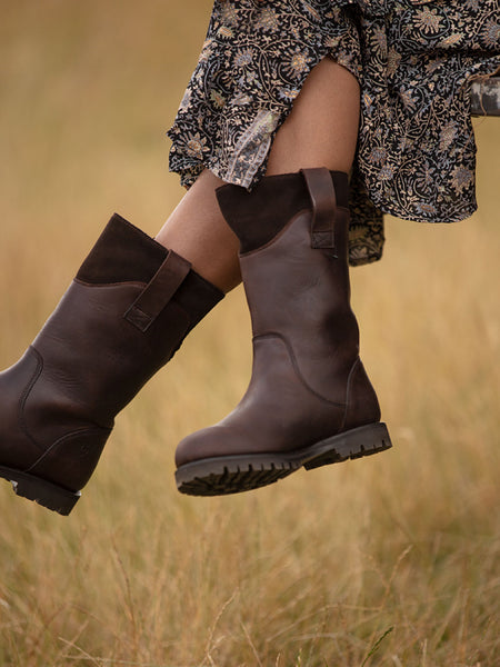 Golden Eagle Ladies Country Boot in Chestnut Leather